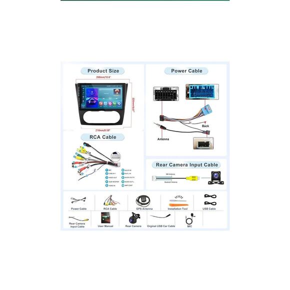 2G+64G For Nissan Altima 2008-12 Android Apple Carplay Car Stereo GPS Radio - Picture 8 of 15